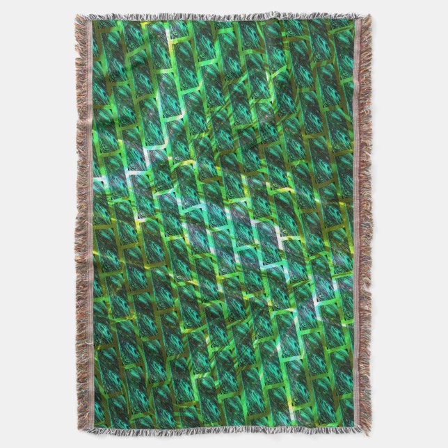 Grün schmuddelig, gekratzt, Gitter oder andere Zie Decke (Vorderseite Vertikal)