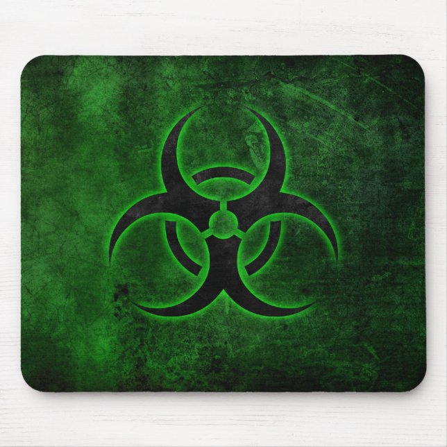 Grün & Schwarz Biohazard-Mauspad Mousepad (Vorne)