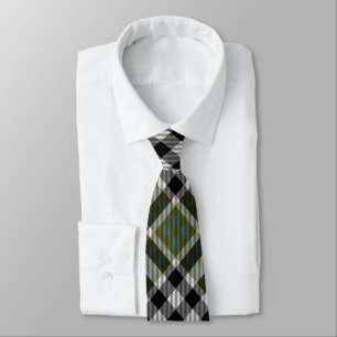 Grün/Schwarz Kariert Necktie Krawatte