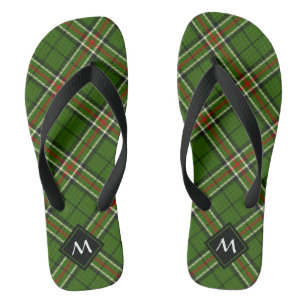Grün, Schwarz, Rot und Weiß Flip Flops
