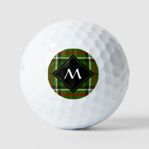 Grün, Schwarz, Rot und Weiß Golfball