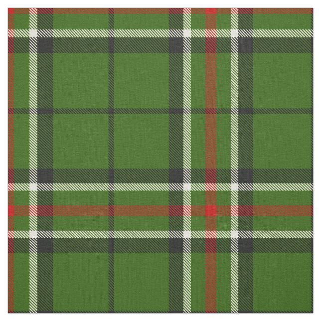 Grün, Schwarz, Rot und Weiß Stoff (Muster)