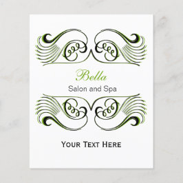 Grün, Schwarz und Weiß Chic Business Flyer