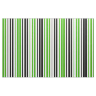 Grün Schwarz Weiß Streifen Muster Design Stoff