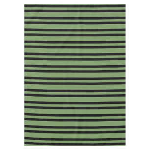 Grün-schwarze Streifenmuster Tischdecke