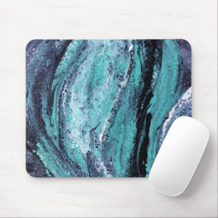 Grün Schwarze Wirbel Mousepad