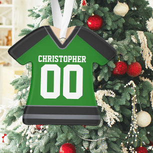 Grün-schwarzes Hockey-Trikot Ornament