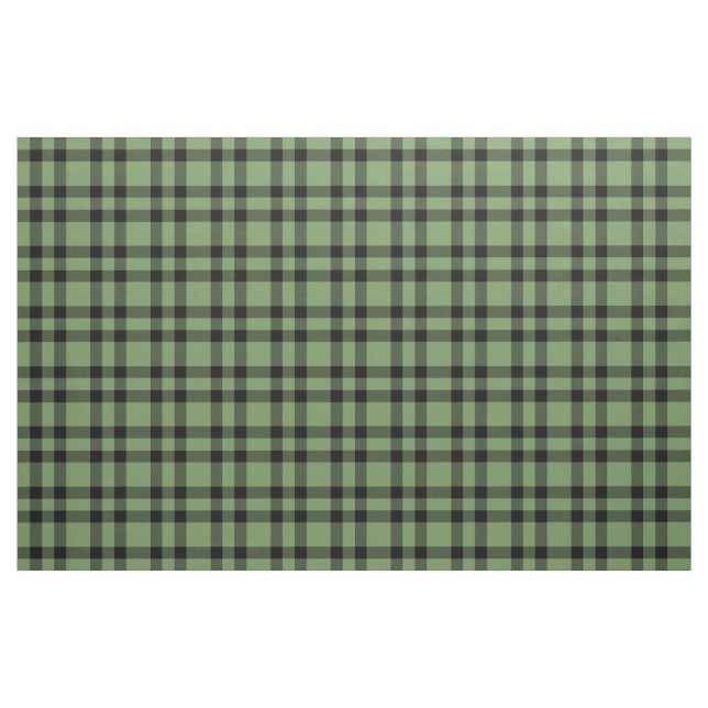 Grün-schwarzes Karomuster Stoff (Yard (91,4 cm))