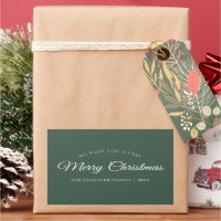 Grün, sehr froh Weihnachten Familie Name Geschenke