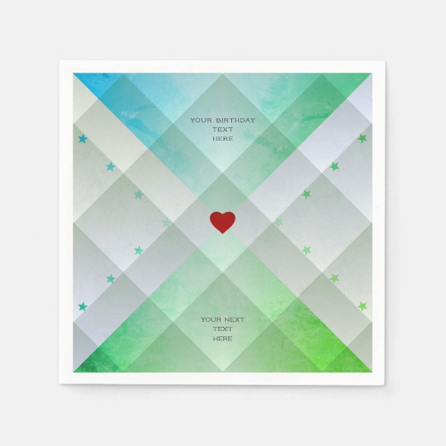 Grün Serviette (Vorderseite)