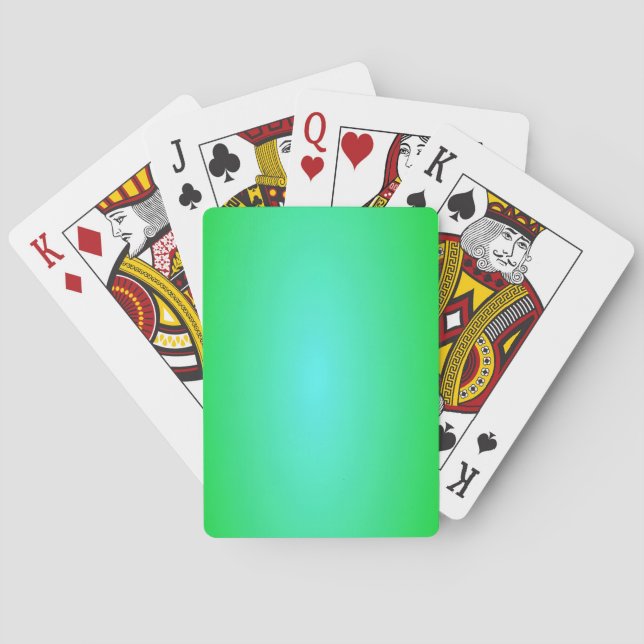 Grün Spielkarten (Rückseite)