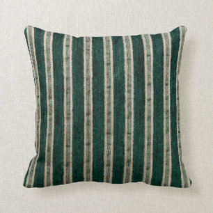 Grün stripes Polsterungsgewebe Kissen