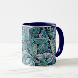 Grün & Teal Morris Blätter Tasse