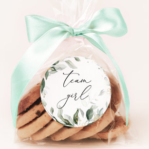 Grün-Team-Sticker Runder Aufkleber