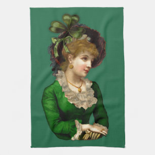 Grün tragen am St. Patrick's Day Handtuch