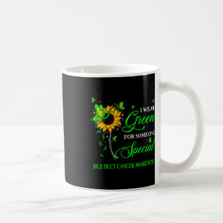 Grün tragen für Bile Duct Krebs Bewusstsein Sonnen Kaffeetasse