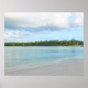 GRÜN TURTLE CAY /ABACO ISLANDS" SEASCAPE POSTER
