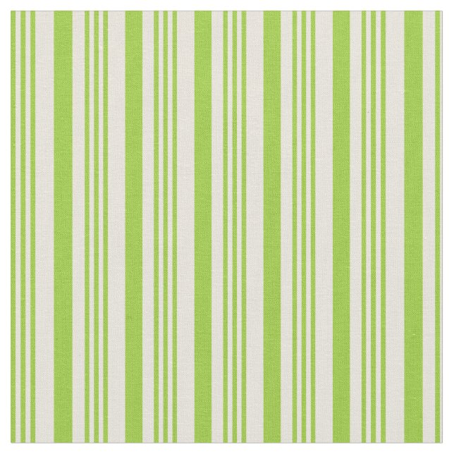 Grün und Beige Streifen/Seitenmuster Stoff (Nahaufnahme)