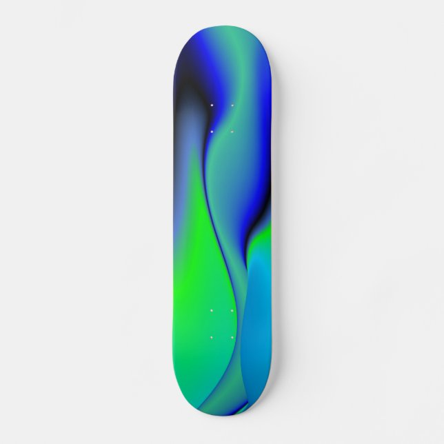 grün und blau abstrakt skateboard (Vorderseite)