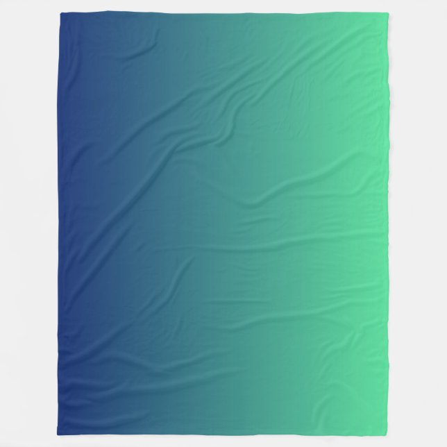 Grün und Blau Fleecedecke (Vorderseite)