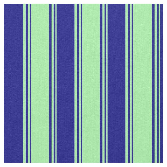 Grün und Blau Streifen/Linse Muster Stoff (Nahaufnahme)