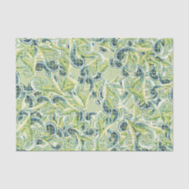 Grün und Blau Swirl Seidenpapier