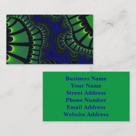 Grün- und Blauer Remix Visitenkarte