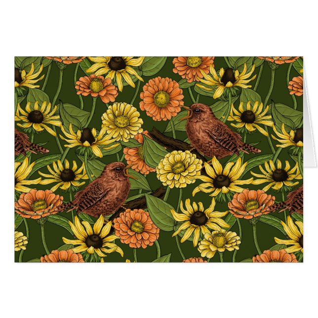 Grün und Blume (Vorderseite (Horizontal))