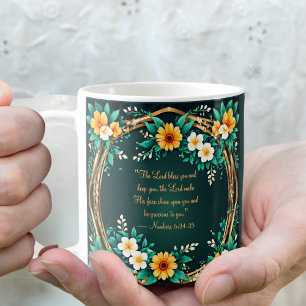 Grün- und Blumenköpfe Morning Segen Tasse