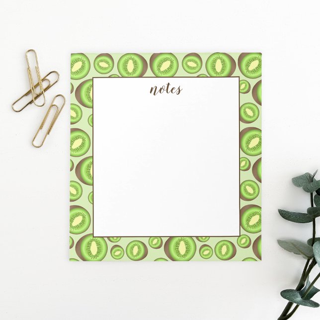 Grün- und Brauntöne-Muster mit benutzerdefiniertem Notizblock (Von Creator hochgeladen)