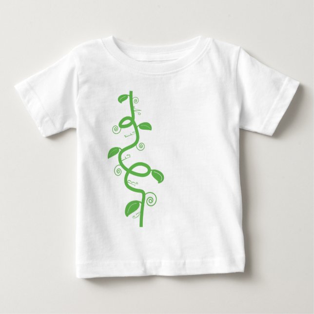 Grün und die Bohnenstange Baby T-shirt (Vorderseite)