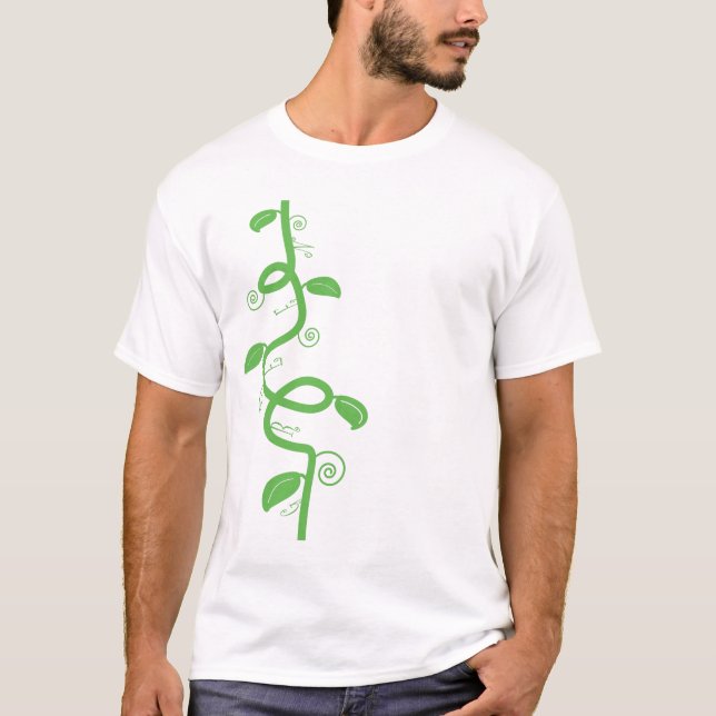Grün und die Bohnenstange T-Shirt (Vorderseite)