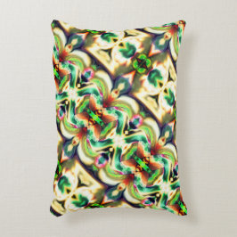 Grün und farbig mit grobem Glas-Stil Dekokissen