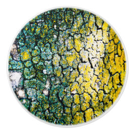 Grün und Gelb Keramikknauf