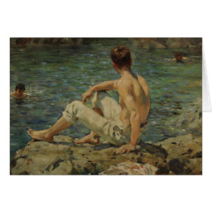 Grün und Gold durch Henry Scott Tuke