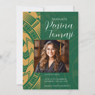 Grün und Gold Einladung