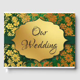 Grün und Gold Gästebuch