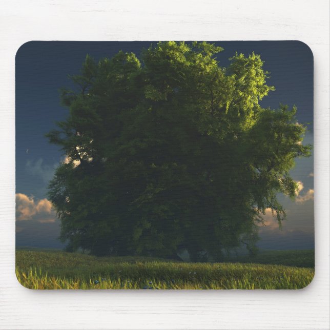 Grün und Gold Mousepad (Vorne)