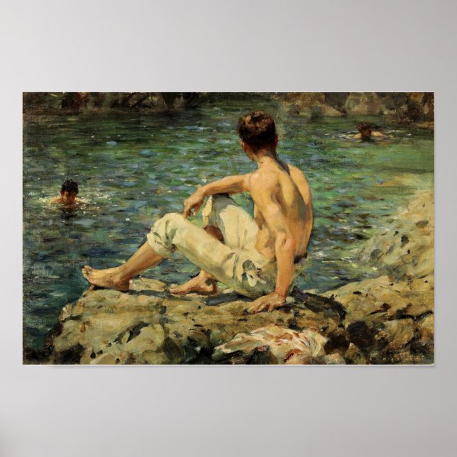 Grün und Gold Poster (Vorne)