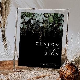 Grün und Gold Schwarze Karten und individuelle G Poster