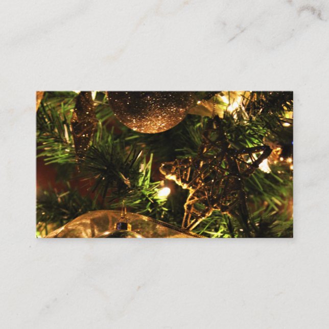 Grün und Gold Visitenkarte (Vorderseite)