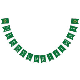 Grün und Gold Wimpelkette