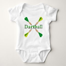 Grün und GoldDartball Pfeile Baby Strampler