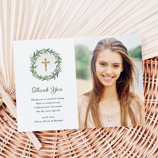 Grün- und Goldkreuz | Foto-Bestätigung Dankeskarte (Von Creator hochgeladen)