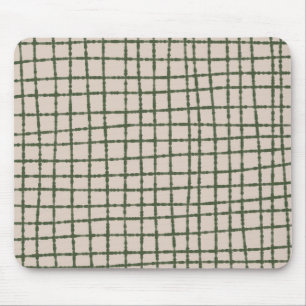 Grün und Grau Karo Muster Modern und Minimal Mousepad