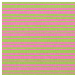 Grün und Heiß rosa Linien Stoff