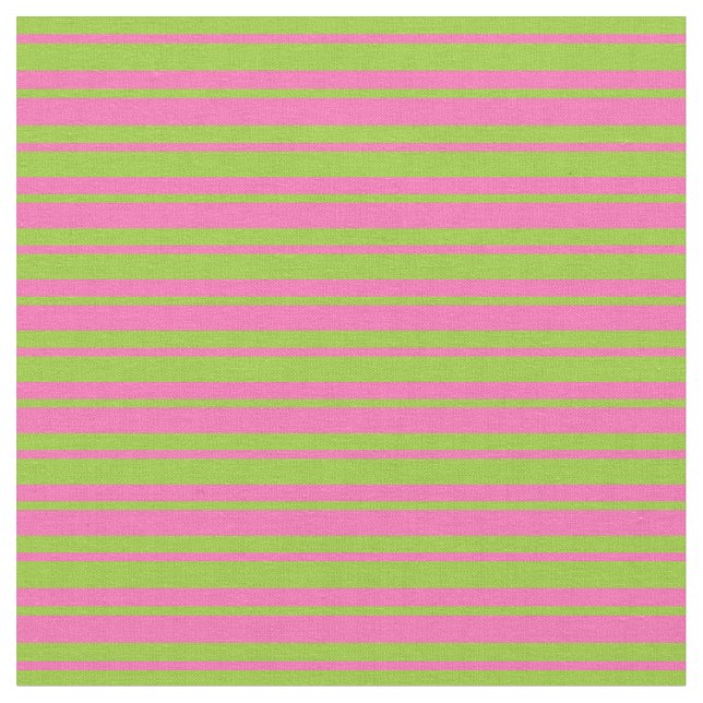Grün und Heiß rosa Linien Stoff (Nahaufnahme)