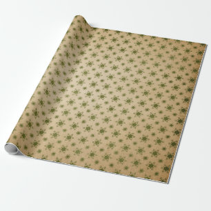 Grün und Kraft Retro Weihnachten Geschenkpapier