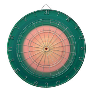 Grün und Lachs rosa Dartscheibe