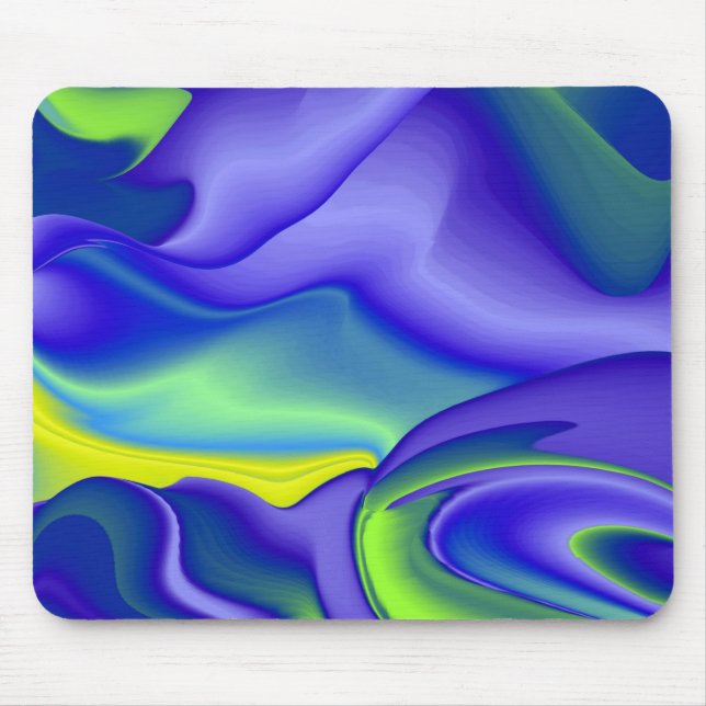 grün und lila abstrakt mousepad (Vorne)